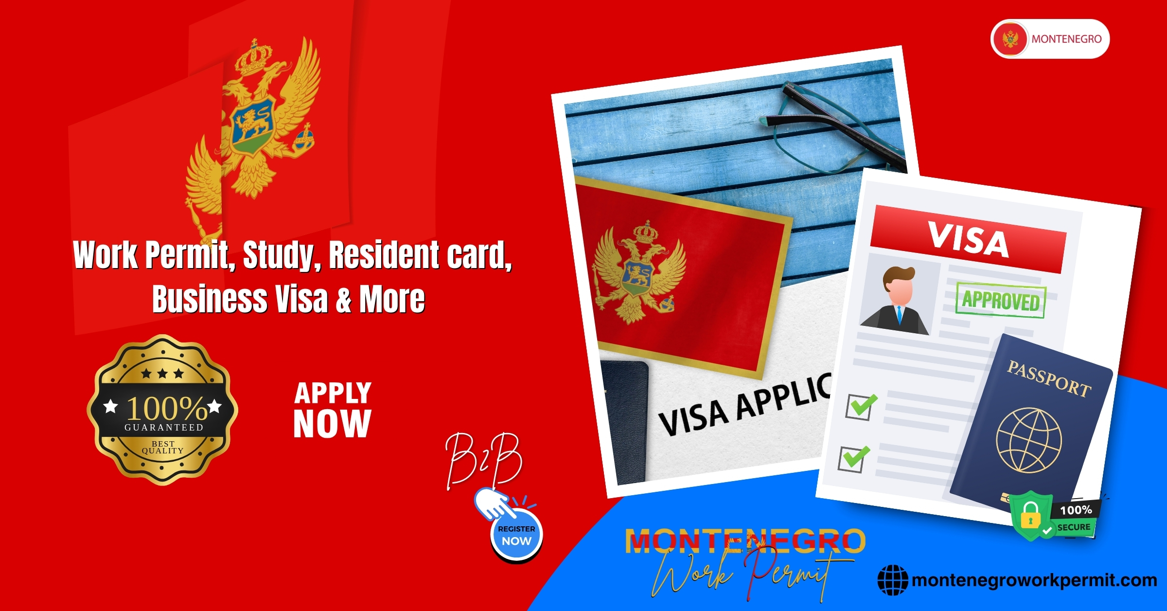 Montenegro Work Permit Visa and Business Resident Visa Requirements for Afghan Citizens